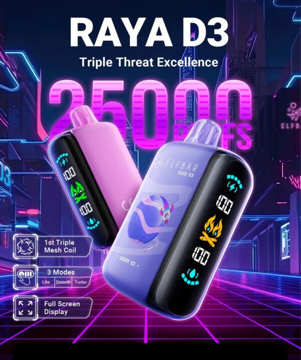Raya D3 2000 Hidden Hills x Fifty Bar 20000 Puff Vape( BUY 1 GET 1 FREE )